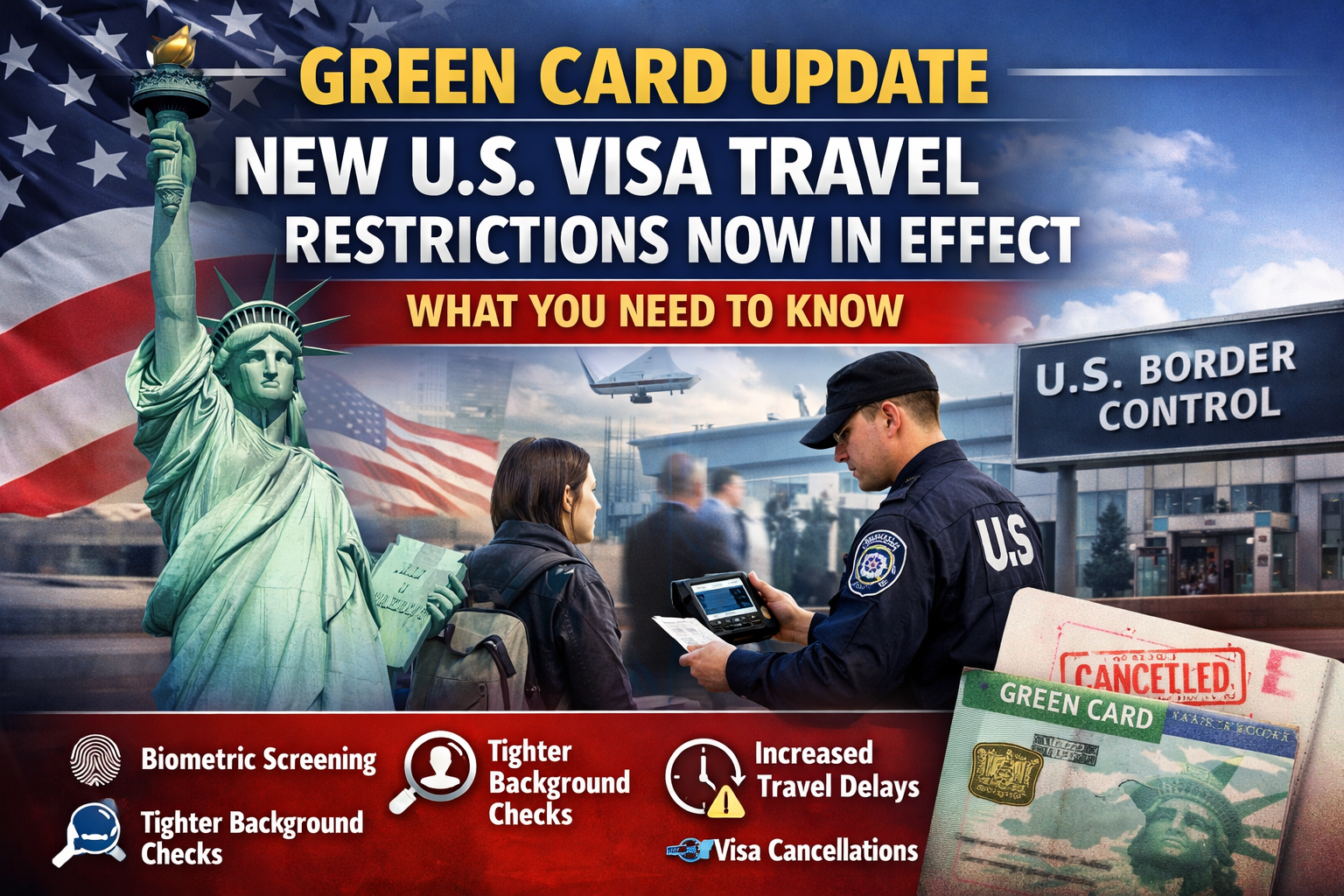 US Visa Travel Restrictions: 7 Critical Updates in 2026 That Could Impact Green Card Holders