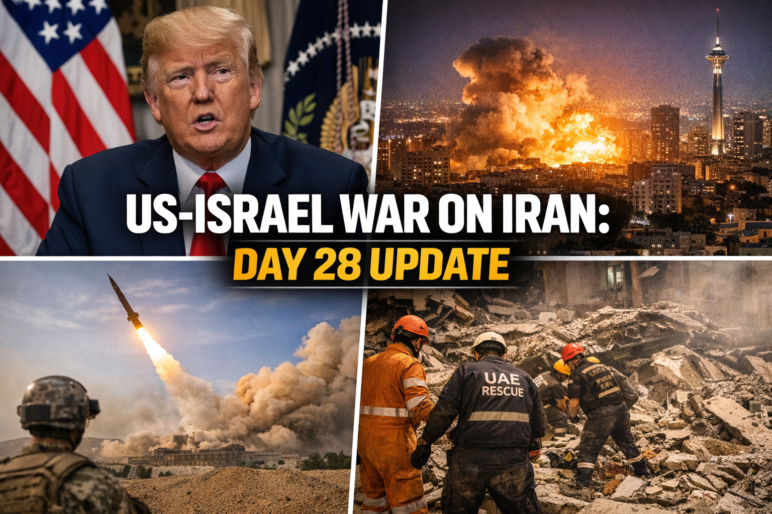 US-Israel War on Iran: What’s Happening on Day 28 of the Conflict?