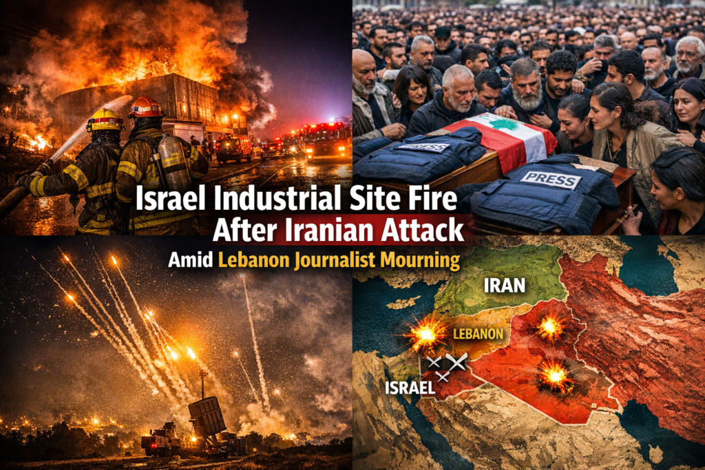 Israel_industrial_site_fire_after_Iranian_attack_images_bizzbeatnews